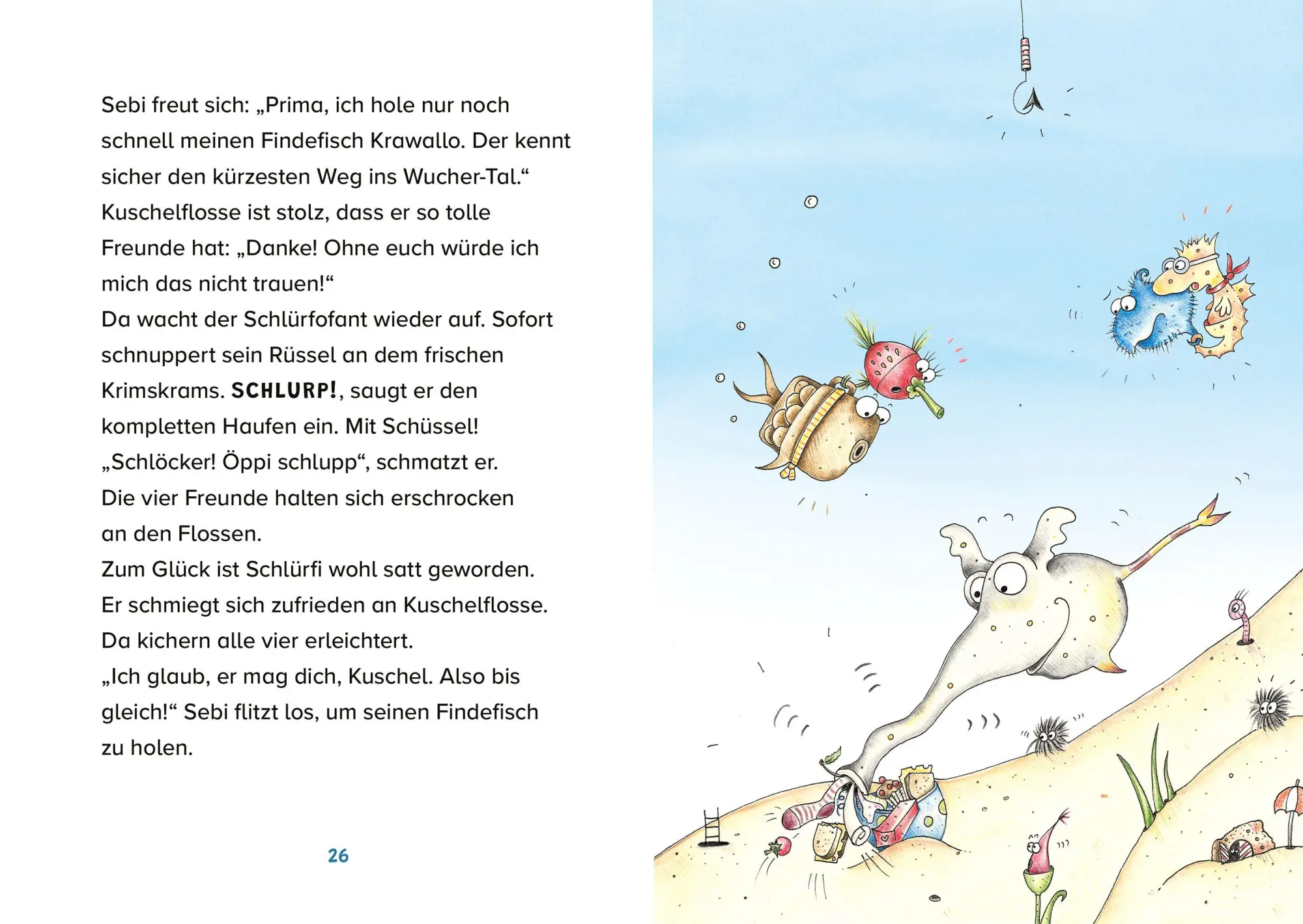 Bild: 9783734841842 | Kuschelflosse - Abenteuer tief im Meer - Der rätselhafte Schlürfofant