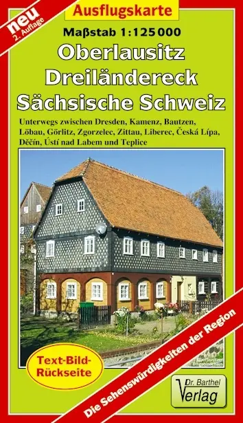 Cover: 9783895911842 | Doktor Barthel Karte Ausflugskarte Oberlausitz, Dreiländereck,...
