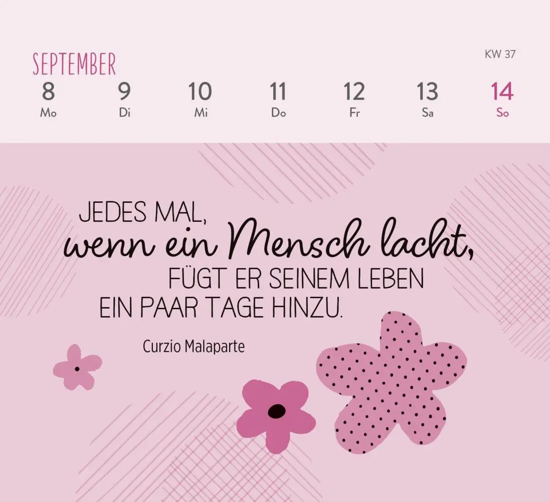 Bild: 4036442011942 | Mini-Wochenkalender 2025: Ein kleines Lächeln für jeden Tag | Verlag