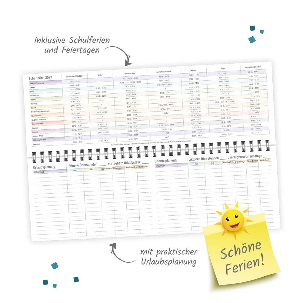 Bild: 4251901511942 | TRÖTSCH - Schreibtischquerkalender Timer Farben (eine Woche 2...
