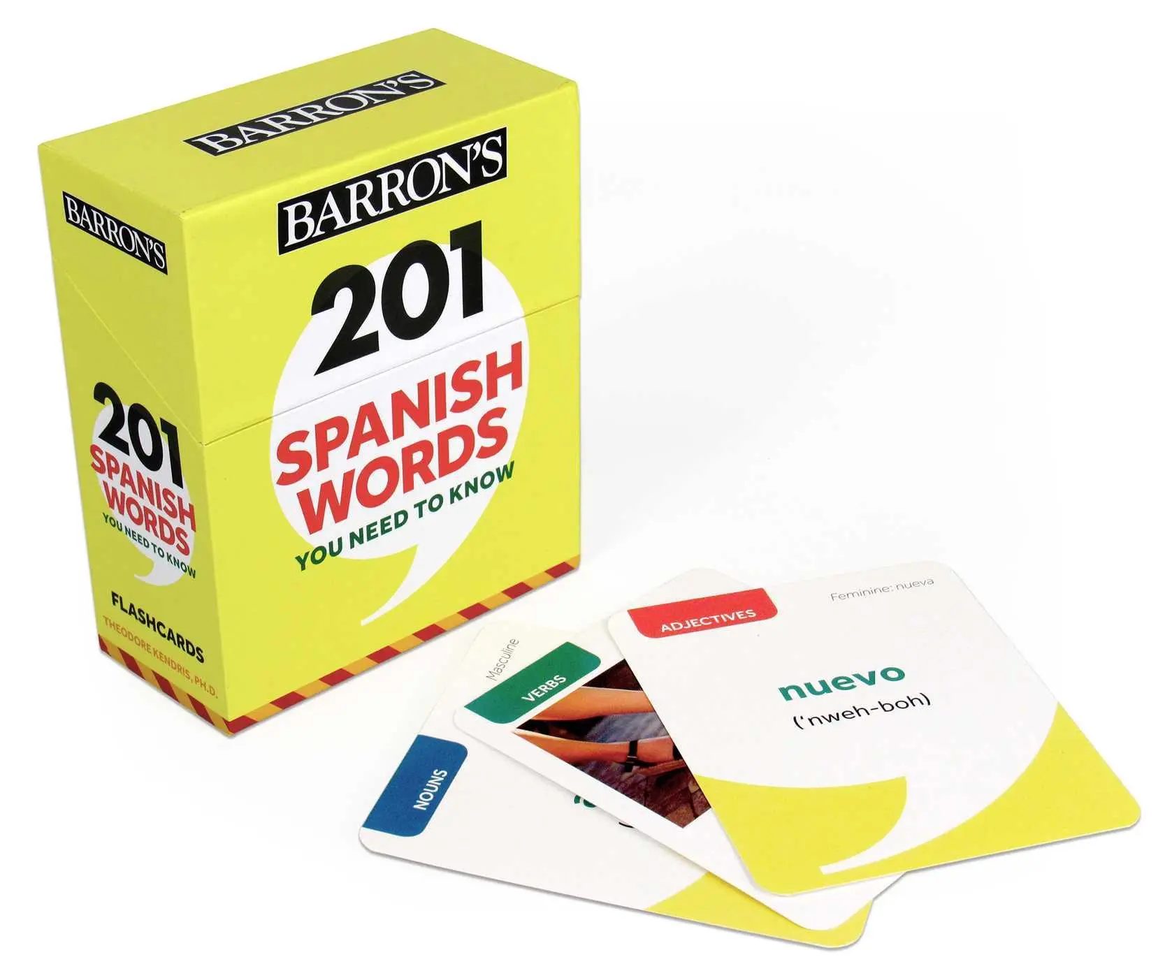 Cover: 9781506261942 | 201 Spanish Words You Need to Know Flashcards | Theodore Kendris | Box