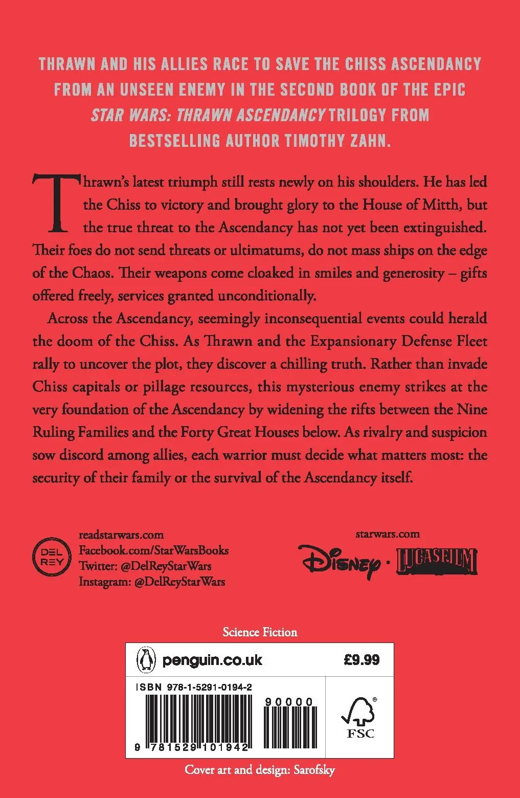 Cover: 9781529101942 | Star Wars: Thrawn Ascendancy: Greater Good | (Book 2) | Timothy Zahn