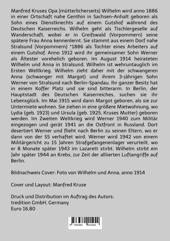 Bild: 9783384201942 | Eine Familie im Spannungsfeld zweier Weltkriege | Biografischer Roman