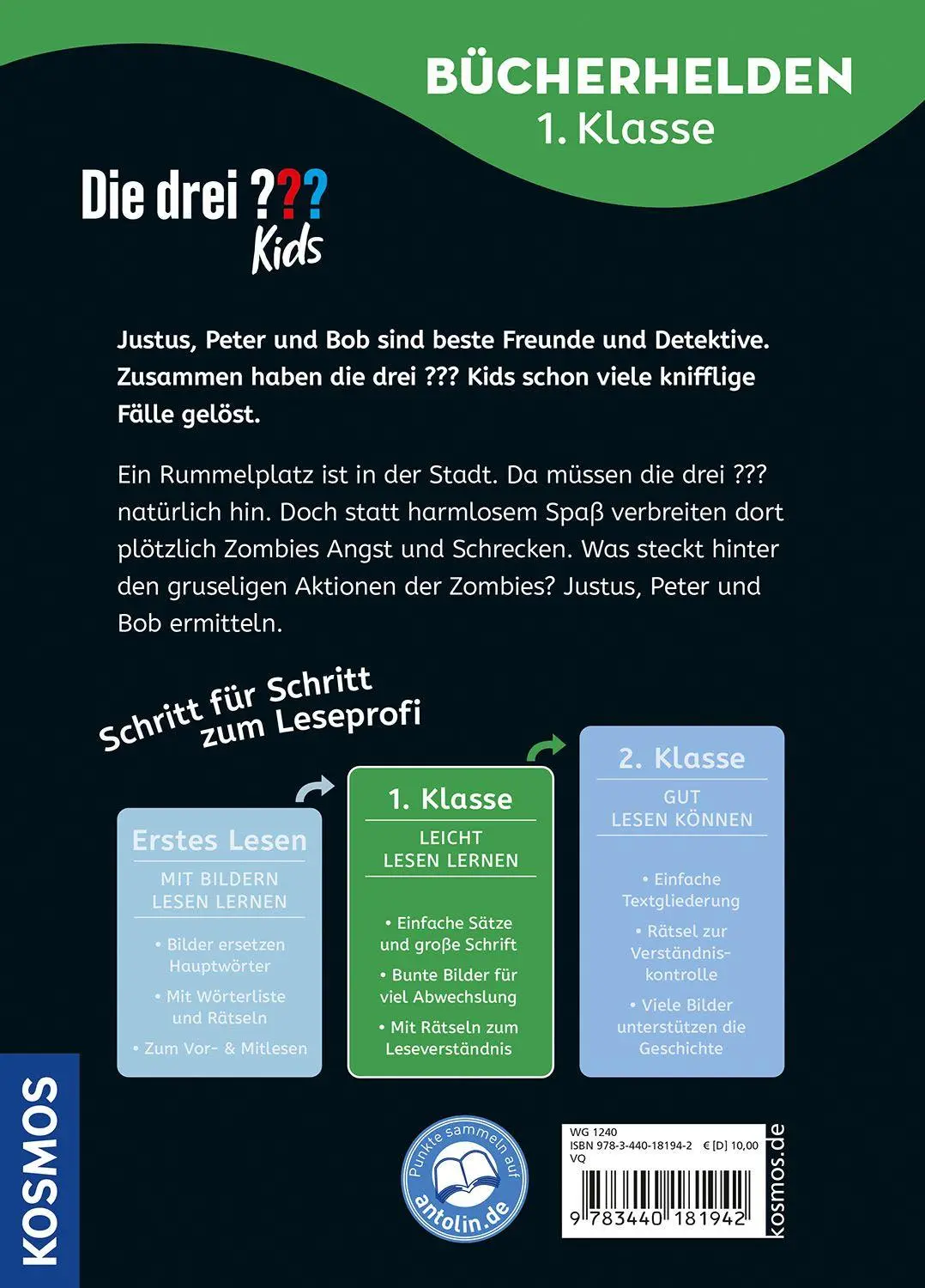 Bild: 9783440181942 | Die drei ??? Kids, Bücherhelden 1. Klasse, Vorsicht, Zombies! | Buch