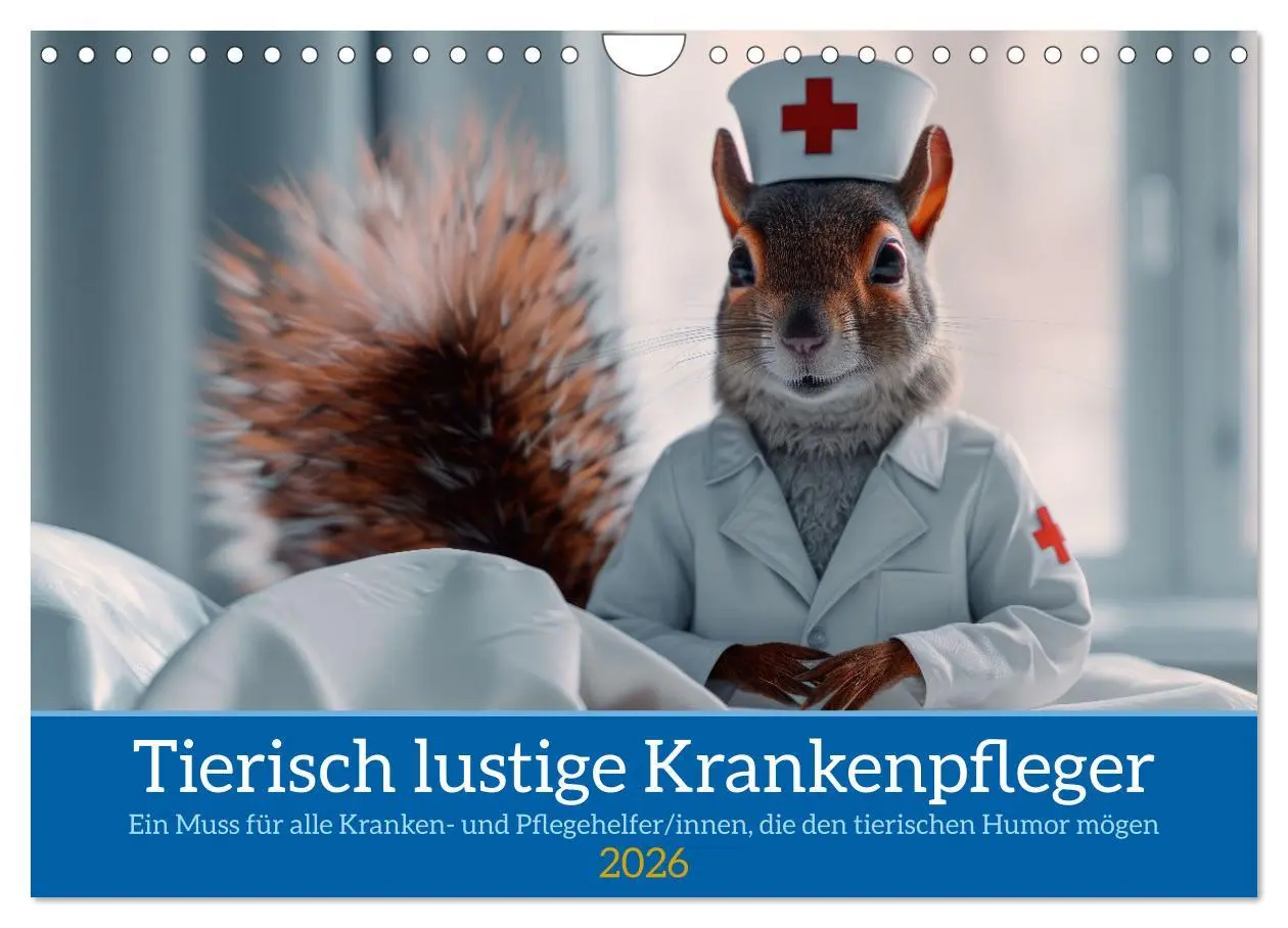 Cover: 9783457321942 | Tierisch lustige Krankenpfleger (Wandkalender 2026 DIN A4 quer),...