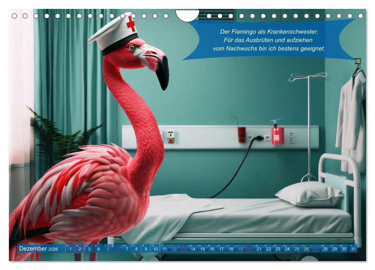 Bild: 9783457321942 | Tierisch lustige Krankenpfleger (Wandkalender 2026 DIN A4 quer),...