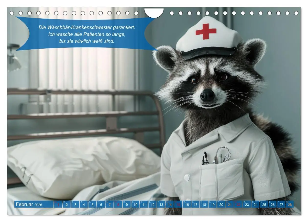 Bild: 9783457321942 | Tierisch lustige Krankenpfleger (Wandkalender 2026 DIN A4 quer),...