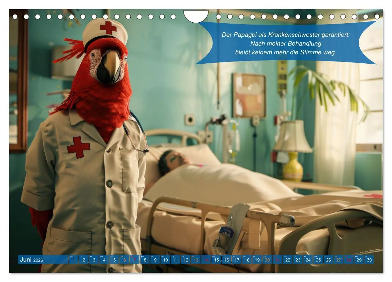 Bild: 9783457321942 | Tierisch lustige Krankenpfleger (Wandkalender 2026 DIN A4 quer),...