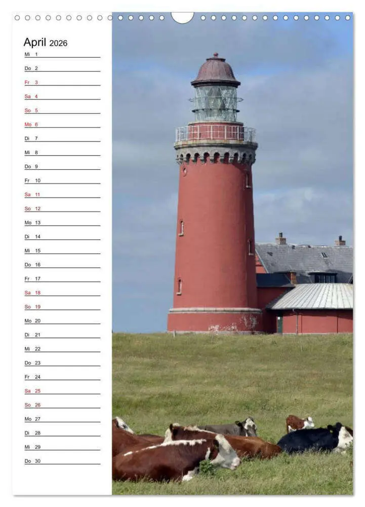 Bild: 9783516411942 | Leuchttürme in Dänemark (Wandkalender 2026 DIN A3 hoch), CALVENDO...