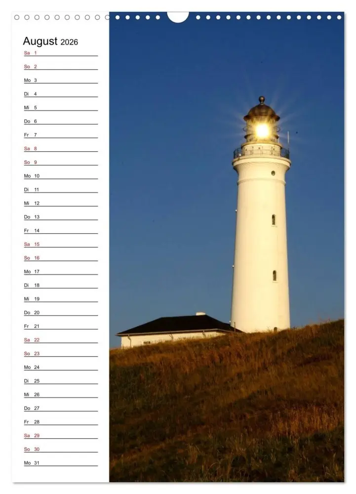 Bild: 9783516411942 | Leuchttürme in Dänemark (Wandkalender 2026 DIN A3 hoch), CALVENDO...