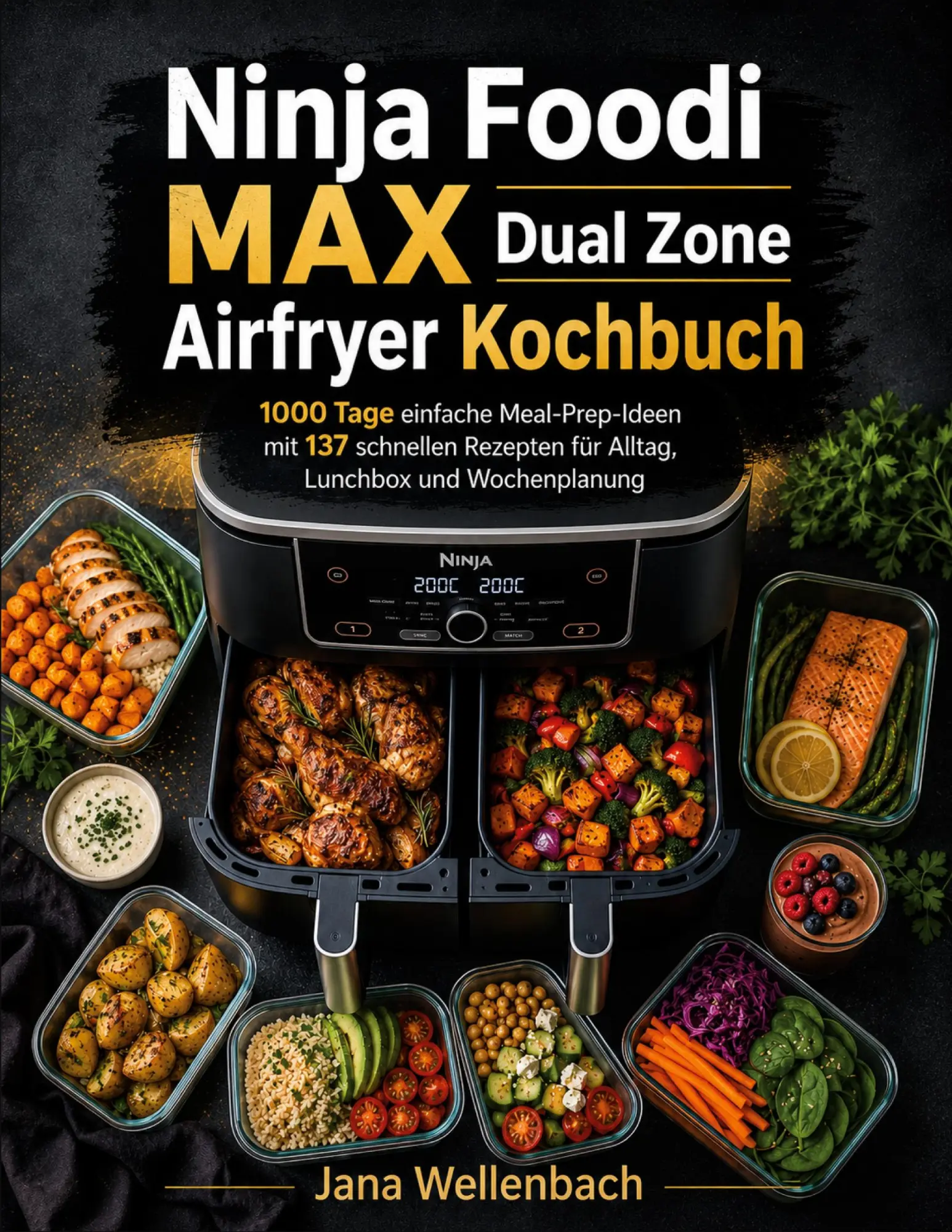 Cover: 9783695161942 | Ninja Foodi MAX Dual Zone Airfryer Kochbuch | Jana Wellenbach | Buch