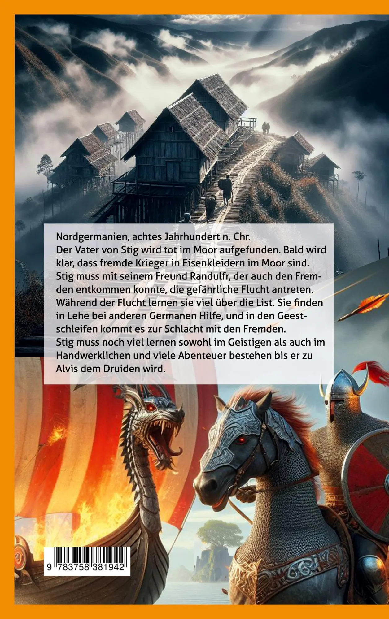 Rückseite: 9783758381942 | Alvis, der letzte Druide | Ein historisches Abenteuer in Germanien
