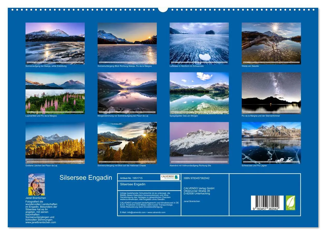 Bild: 9783457382042 | Silsersee Engadin (hochwertiger Premium Wandkalender 2026 DIN A2...