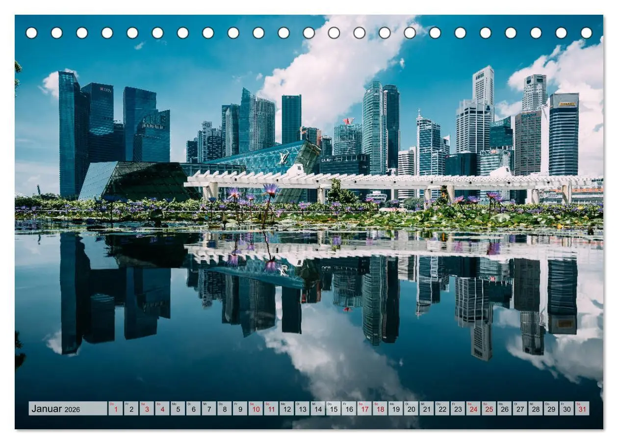 Bild: 9783457832042 | Singapur entdecken (Tischkalender 2026 DIN A5 quer), CALVENDO...