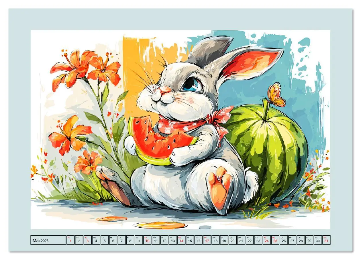 Bild: 9783516612042 | Kaninchen im Glück. Entzückende Cartoons von süßen Hasen...