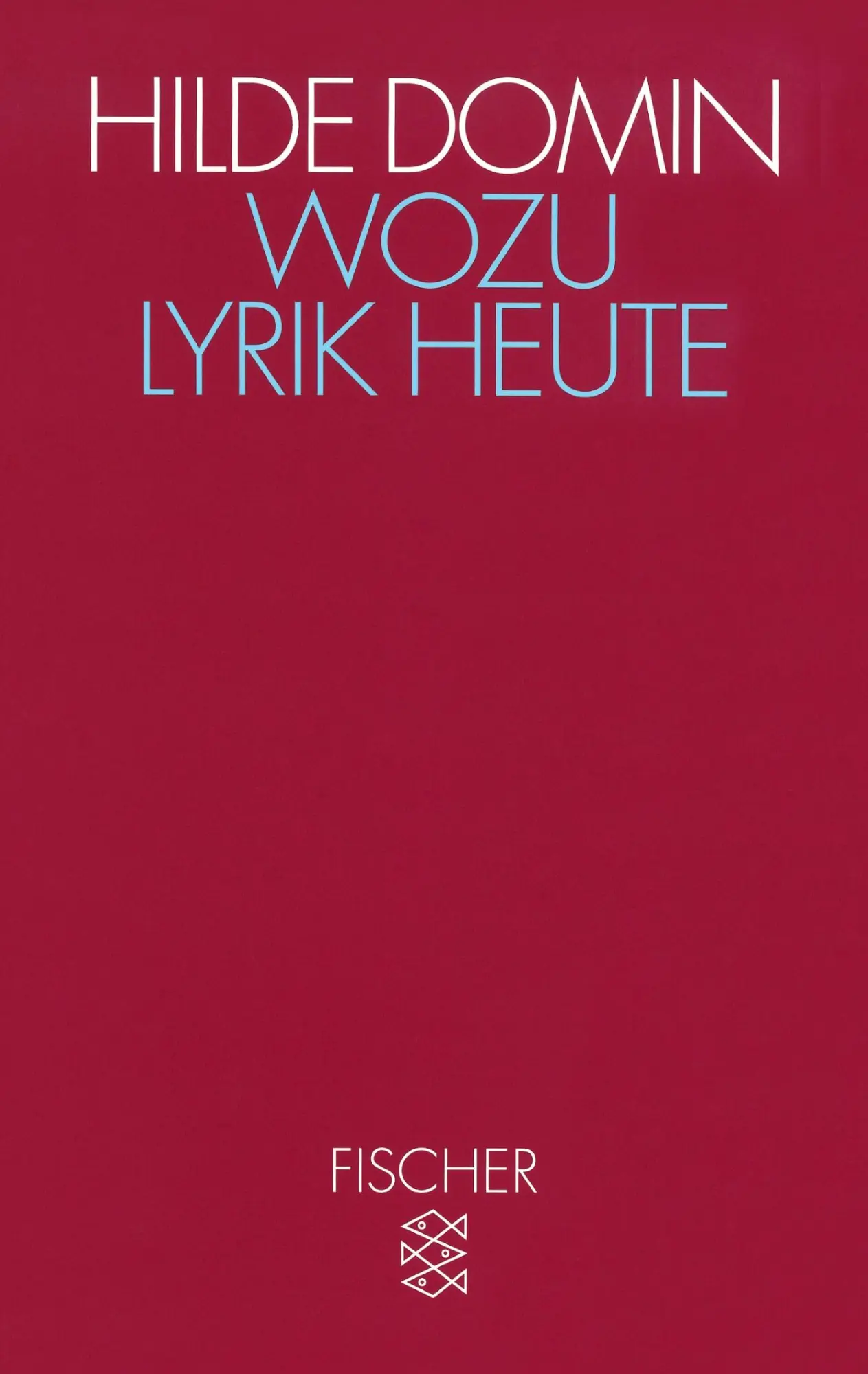 Cover: 9783596122042 | Wozu Lyrik heute | Dichtung und Leser in der gesteuerten Gesellschaft
