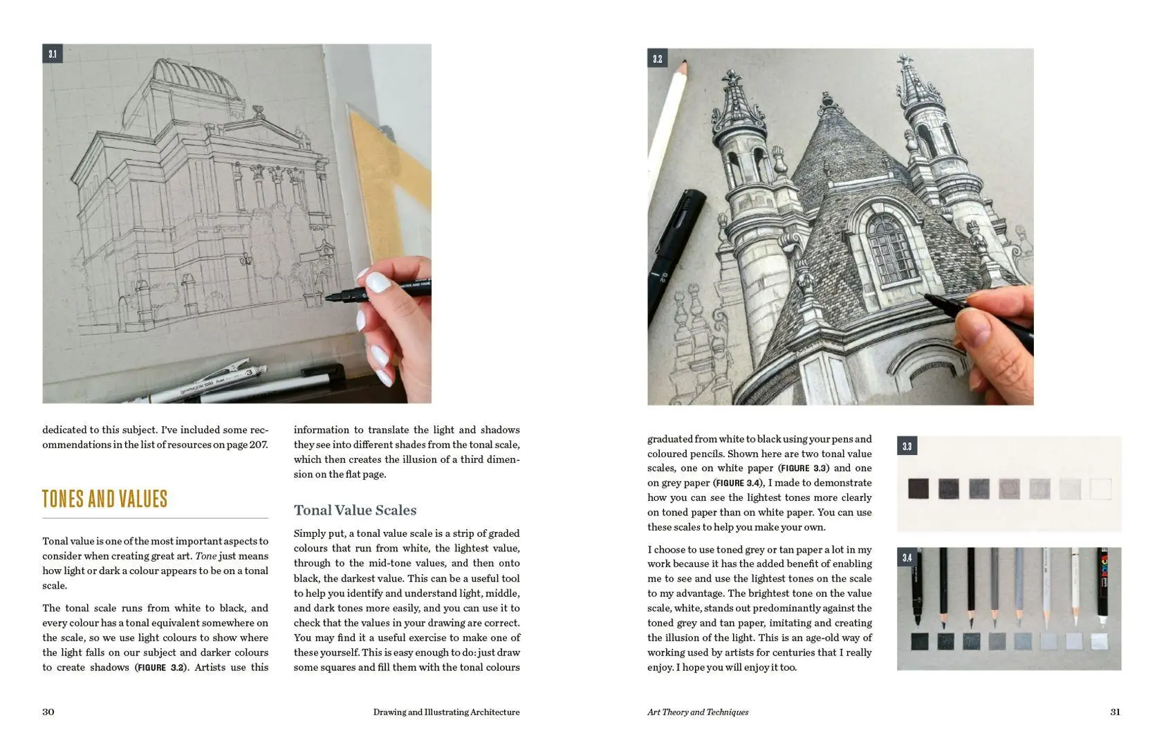 Bild: 9783735882042 | Architektur zeichnen | Bauwerke zeichnen und farbig illustrieren