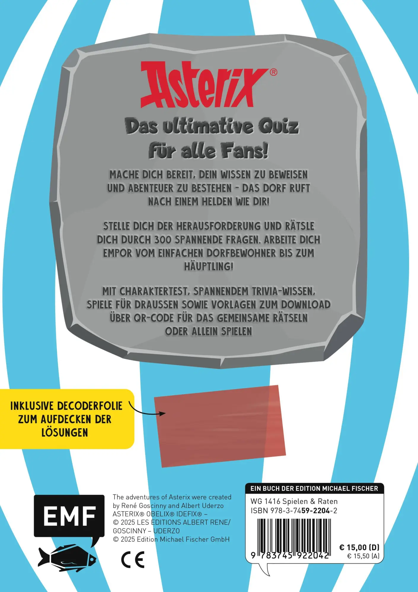 Rückseite: 9783745922042 | ASTERIX - Das offizielle Quiz | Marco Mütz | Taschenbuch | 144 S.