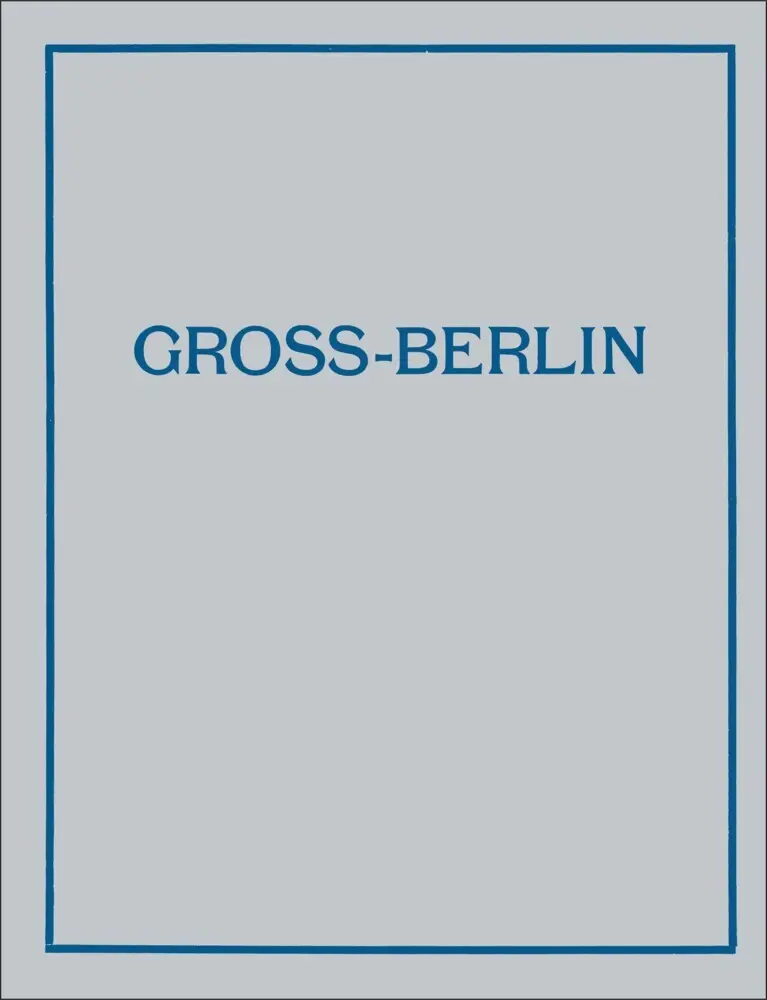 Cover: 9783803022042 | Gross-Berlin | Markus Tubbesing | Taschenbuch | Deutsch | 2020