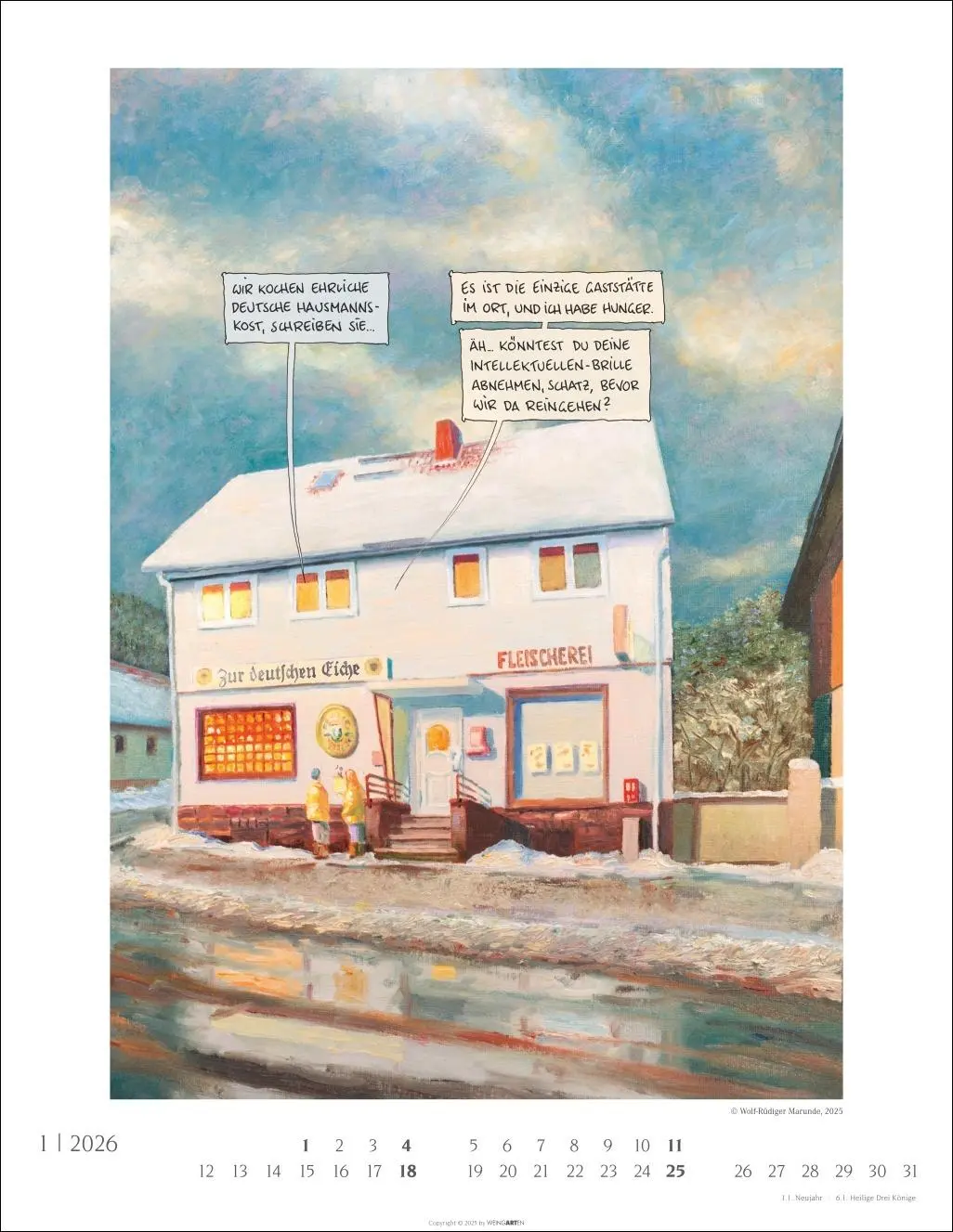 Bild: 9783839902042 | Marunde Kalender 2026 | Wolf-Rüdiger Marunde | Kalender | 14 S. | 2026