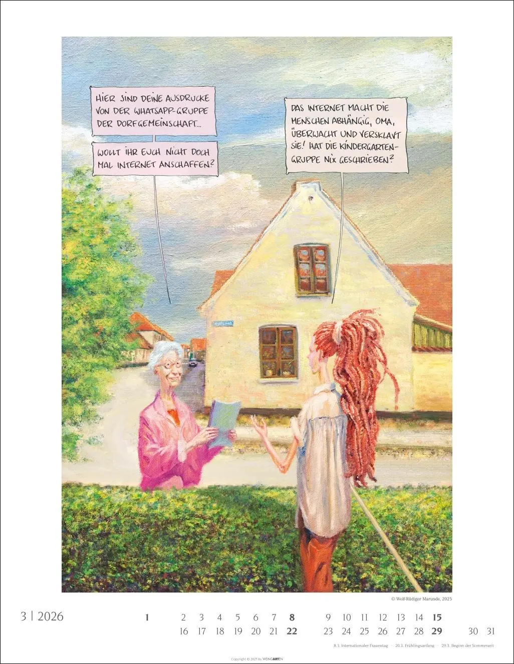 Bild: 9783839902042 | Marunde Kalender 2026 | Wolf-Rüdiger Marunde | Kalender | 14 S. | 2026