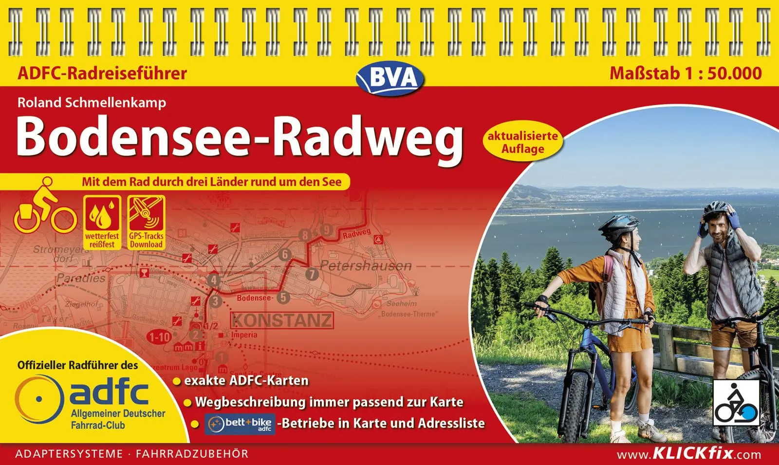 Cover: 9783969902042 | ADFC-Radreiseführer Bodensee-Radweg 1:50.000 praktische...