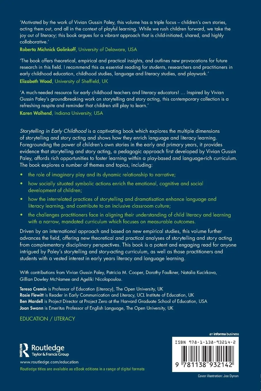 Rückseite: 9781138932142 | Storytelling in Early Childhood | Teresa Cremin (u. a.) | Taschenbuch