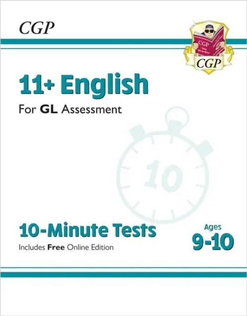 Cover: 9781789082142 | 11+ GL 10-Minute Tests: English - Ages 9-10 (with Online Edition)