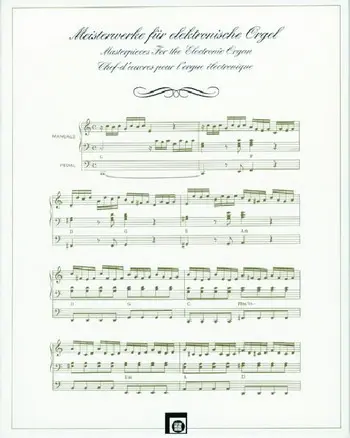 Cover: 9783309002142 | Meisterwerke für elektronische Orgel. Masterpieces For the...