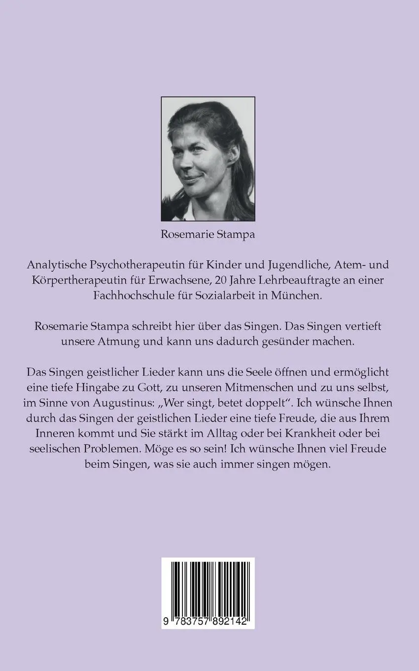 Rückseite: 9783757892142 | Wer singt, betet doppelt | Bis orat qui cantat | Rosemarie Stampa