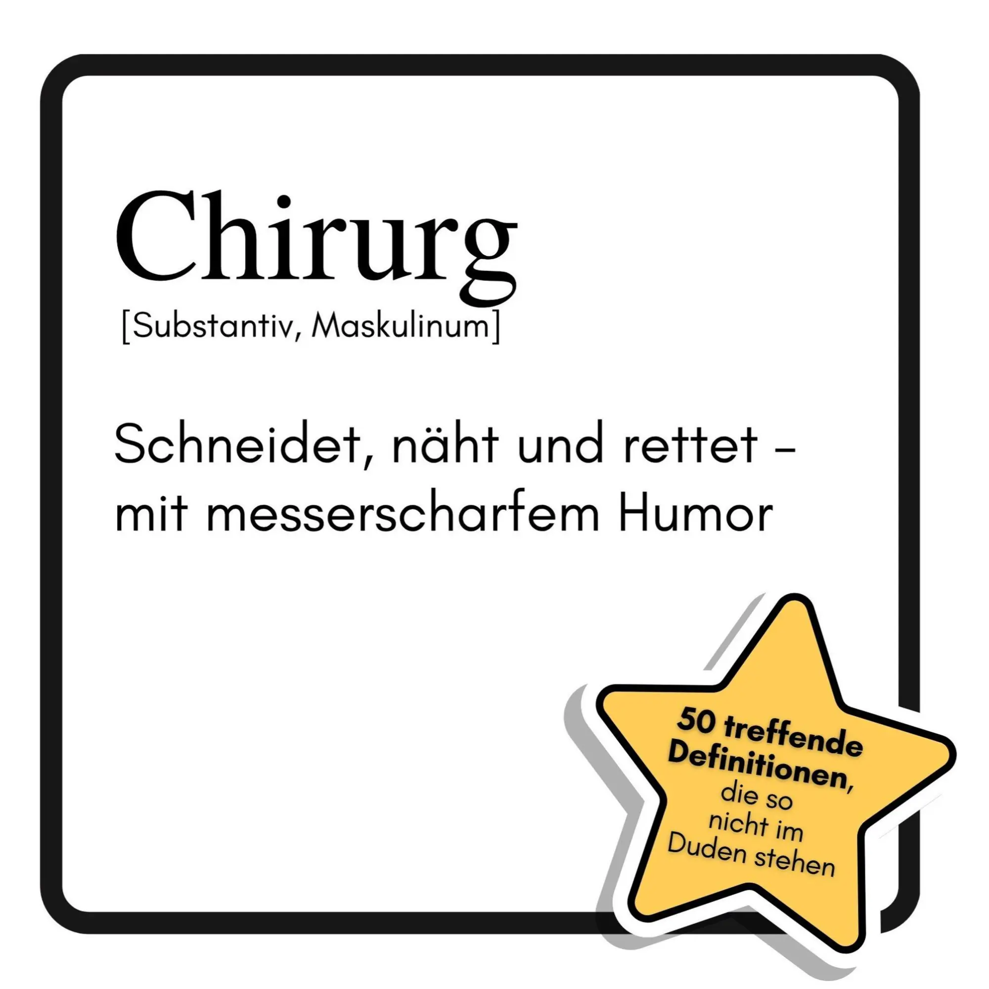 Cover: 9783759182142 | Chirurg | Schneidet, näht und rettet mit messerscharfem Humor | Buch