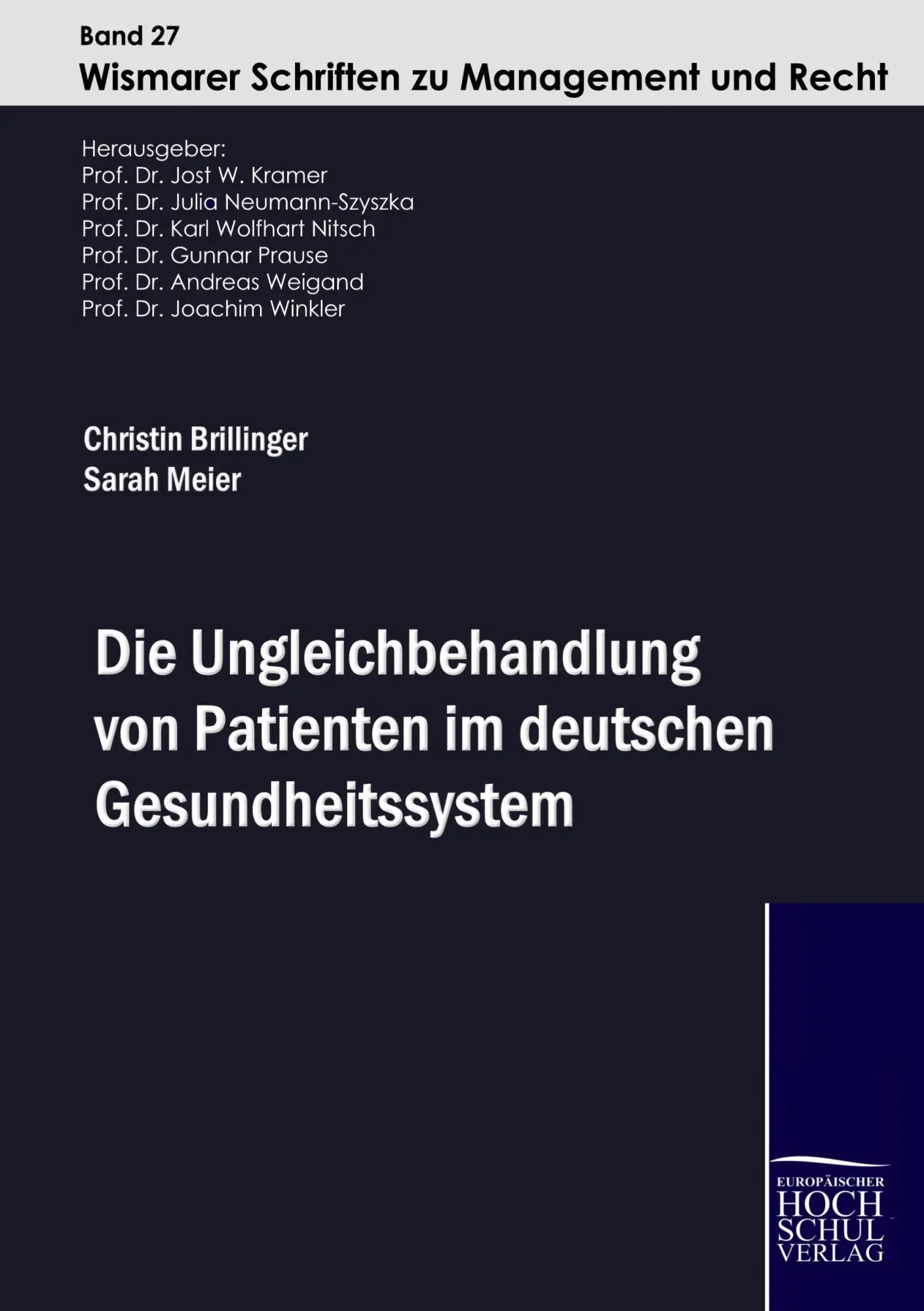 Cover: 9783941482142 | Die Ungleichbehandlung von Patienten im deuteschen Gesundheitssystem
