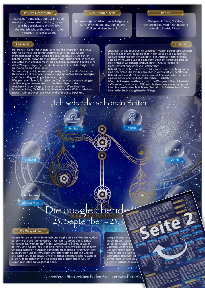 Cover: 7101422032242 | Sternzeichen Geschenk [Waage] | Yella Cremer | 2 S. | Deutsch | 2024