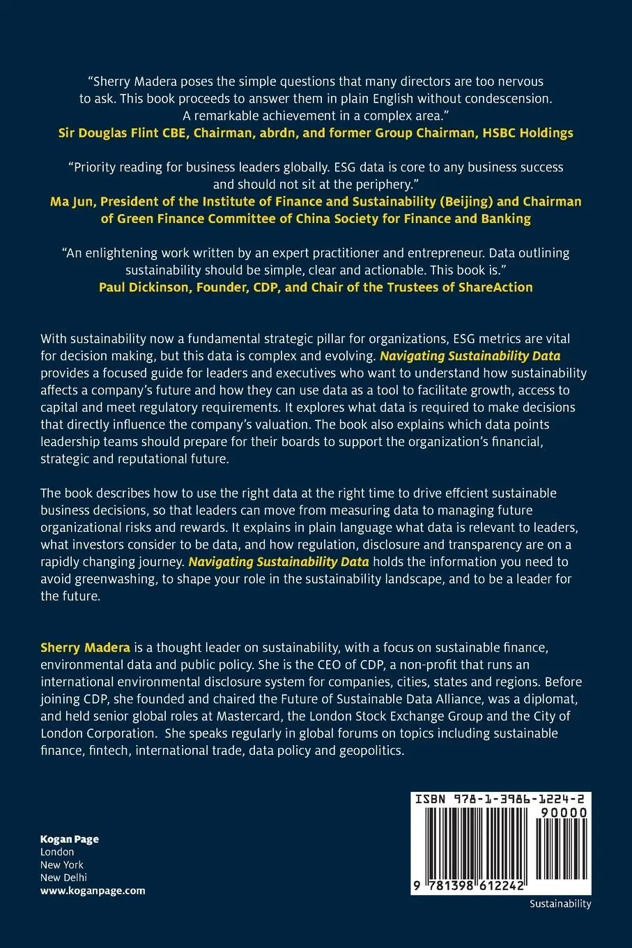 Rückseite: 9781398612242 | Navigating Sustainability Data | Sherry Madera | Taschenbuch | 2024