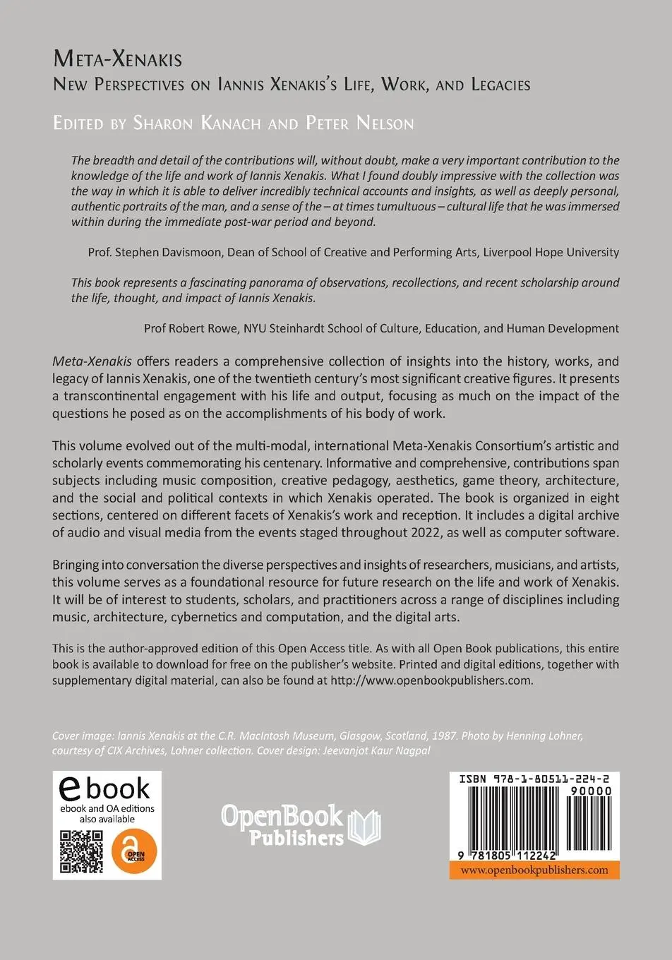 Rückseite: 9781805112242 | Meta-Xenakis | Sharon Kanach (u. a.) | Taschenbuch | Englisch | 2024