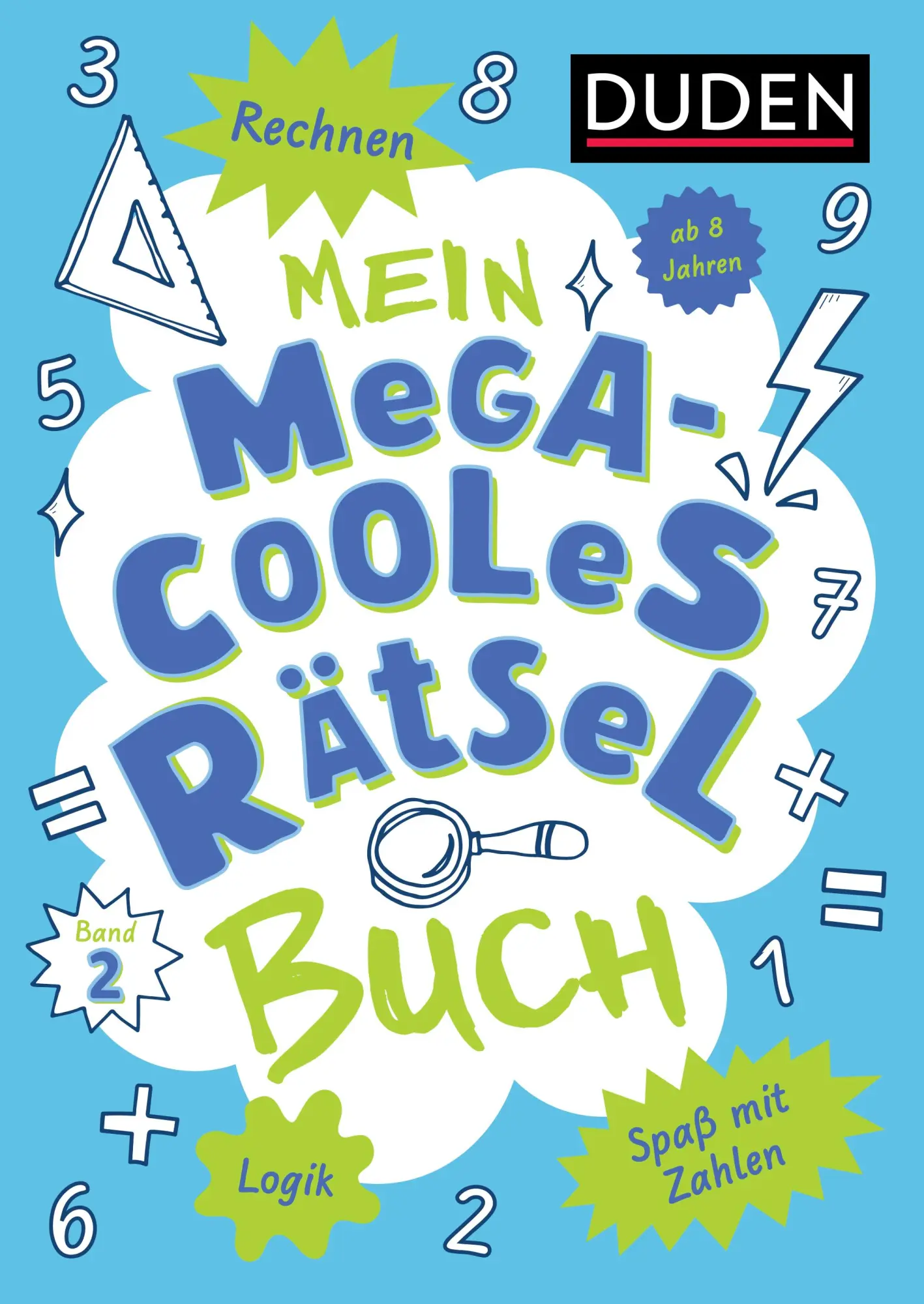 Cover: 9783411722242 | Mein megacooles Rätselbuch - Rechnen Logik Spaß mit Zahlen - ab 8...