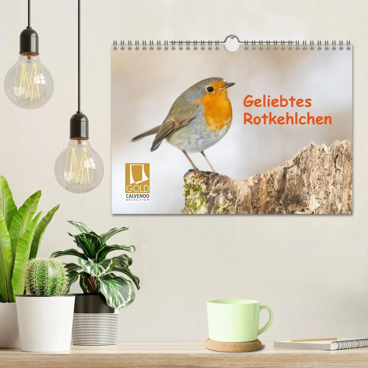 Bild: 9783457742242 | Geliebtes Rotkehlchen (Wandkalender 2026 DIN A4 quer), CALVENDO...