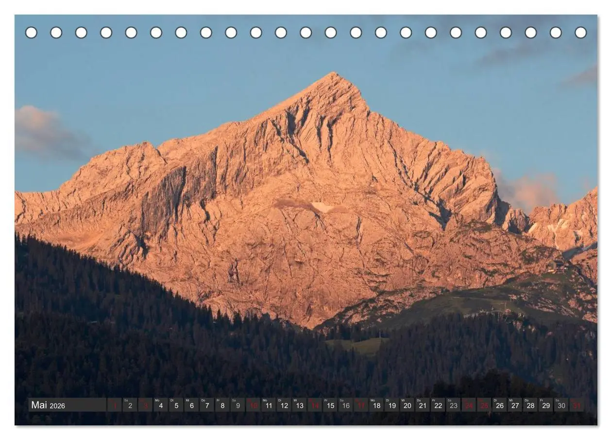 Bild: 9783516212242 | Rund um die Zugspitze (Tischkalender 2026 DIN A5 quer), CALVENDO...