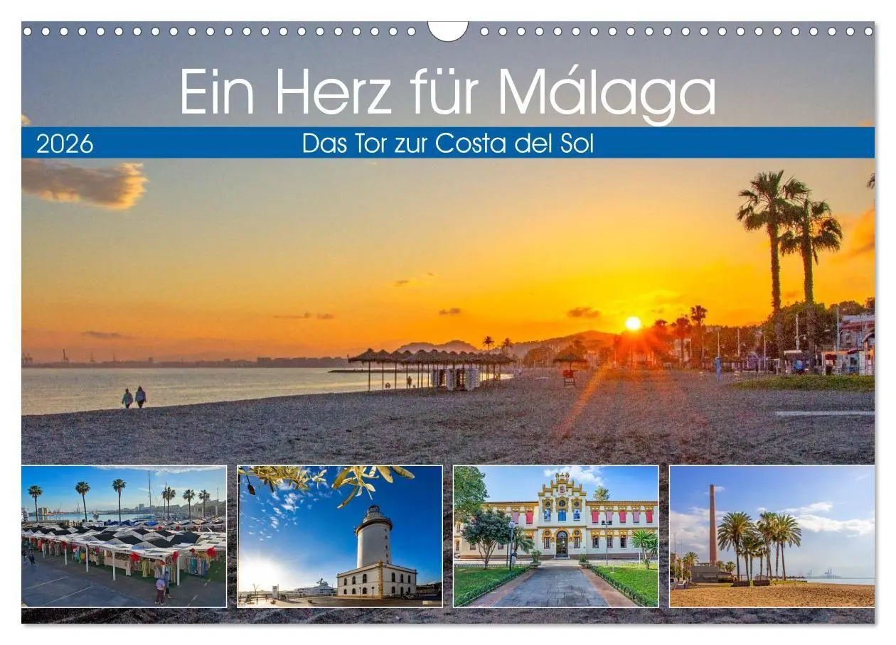 Cover: 9783516692242 | Ein Herz für Málaga (Wandkalender 2026 DIN A3 quer), CALVENDO...