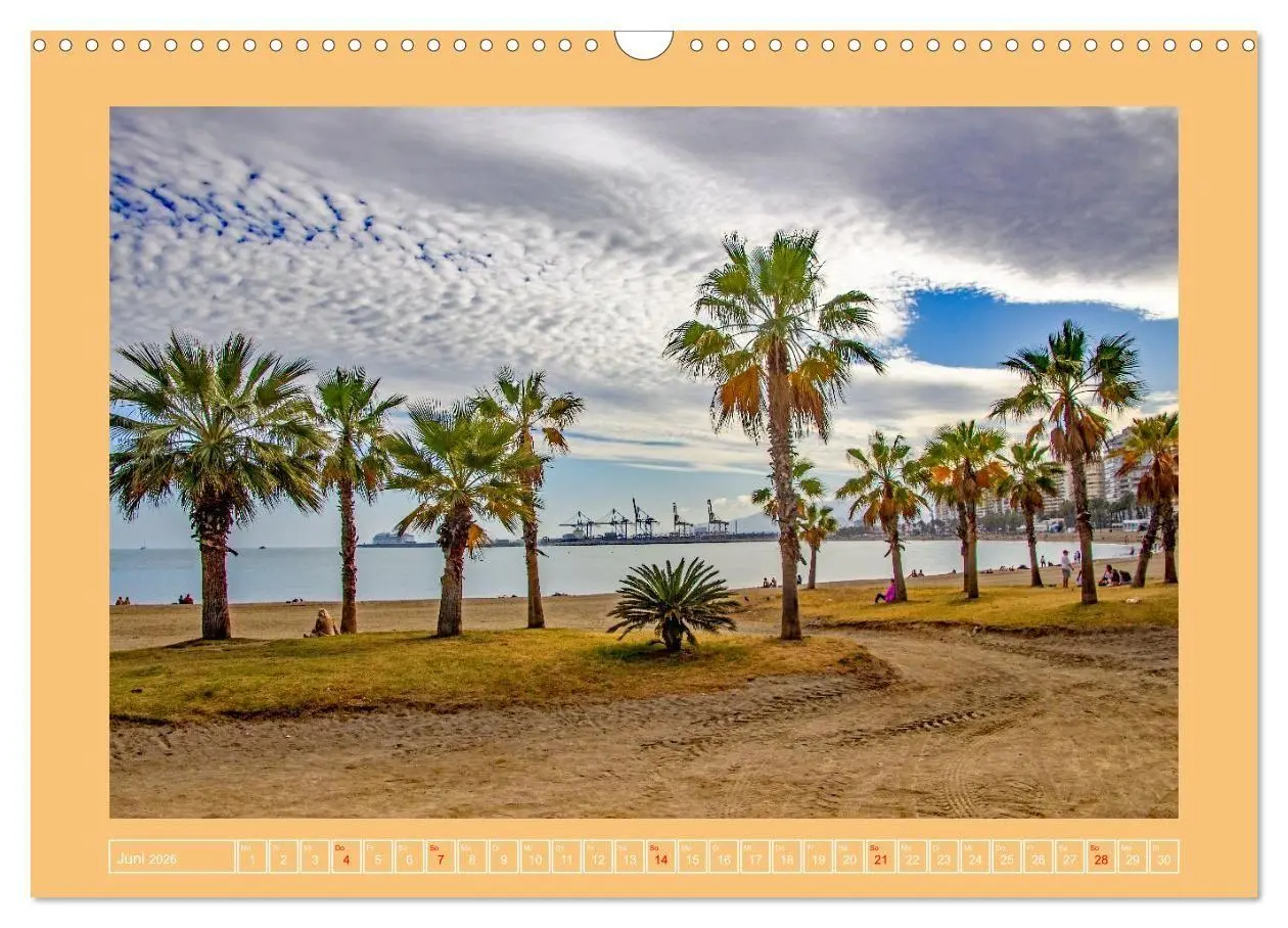 Bild: 9783516692242 | Ein Herz für Málaga (Wandkalender 2026 DIN A3 quer), CALVENDO...