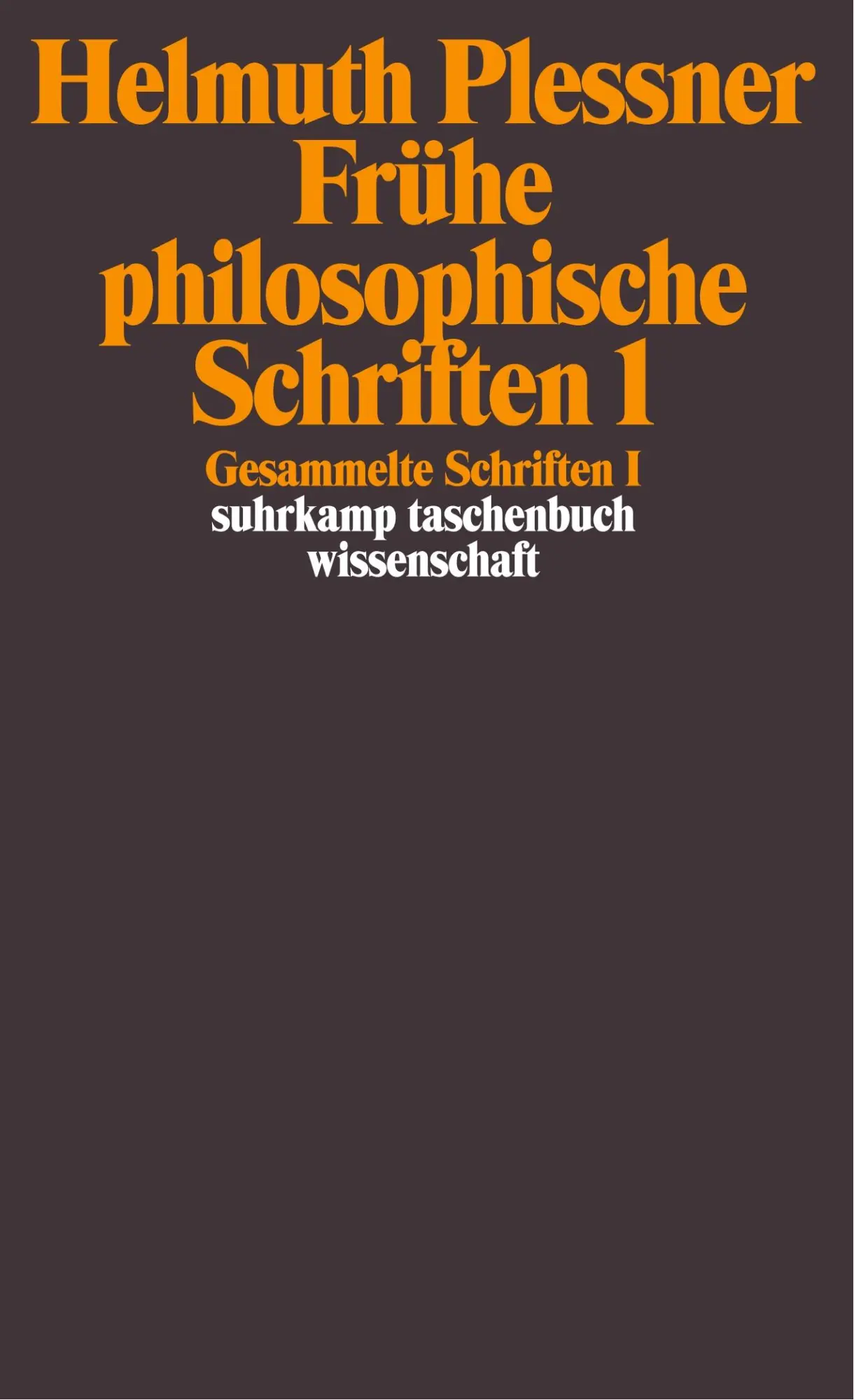 Cover: 9783518292242 | Gesammelte Schriften in zehn Bänden | Helmuth Plessner | Taschenbuch