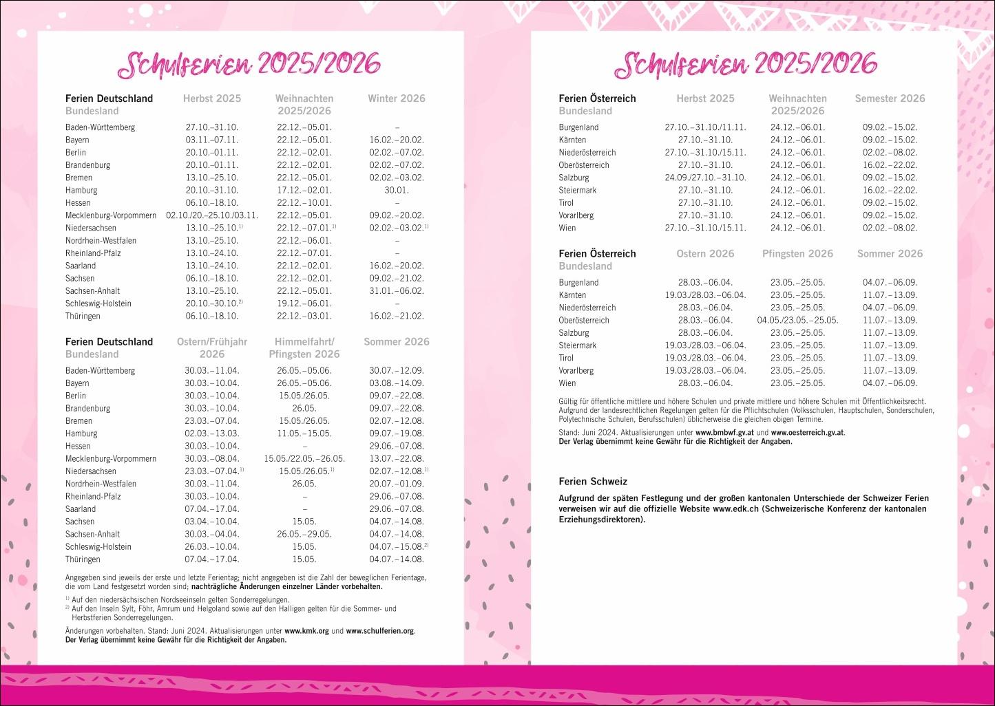 Bild: 9783756412242 | Die drei !!! Schülerkalender A5 2025/2026 - 17 Monate ab August 2025