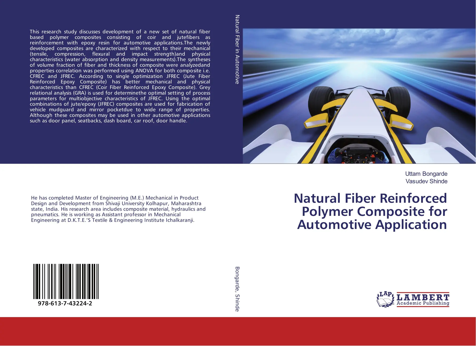 Cover: 9786137432242 | Natural Fiber Reinforced Polymer Composite for Automotive Application