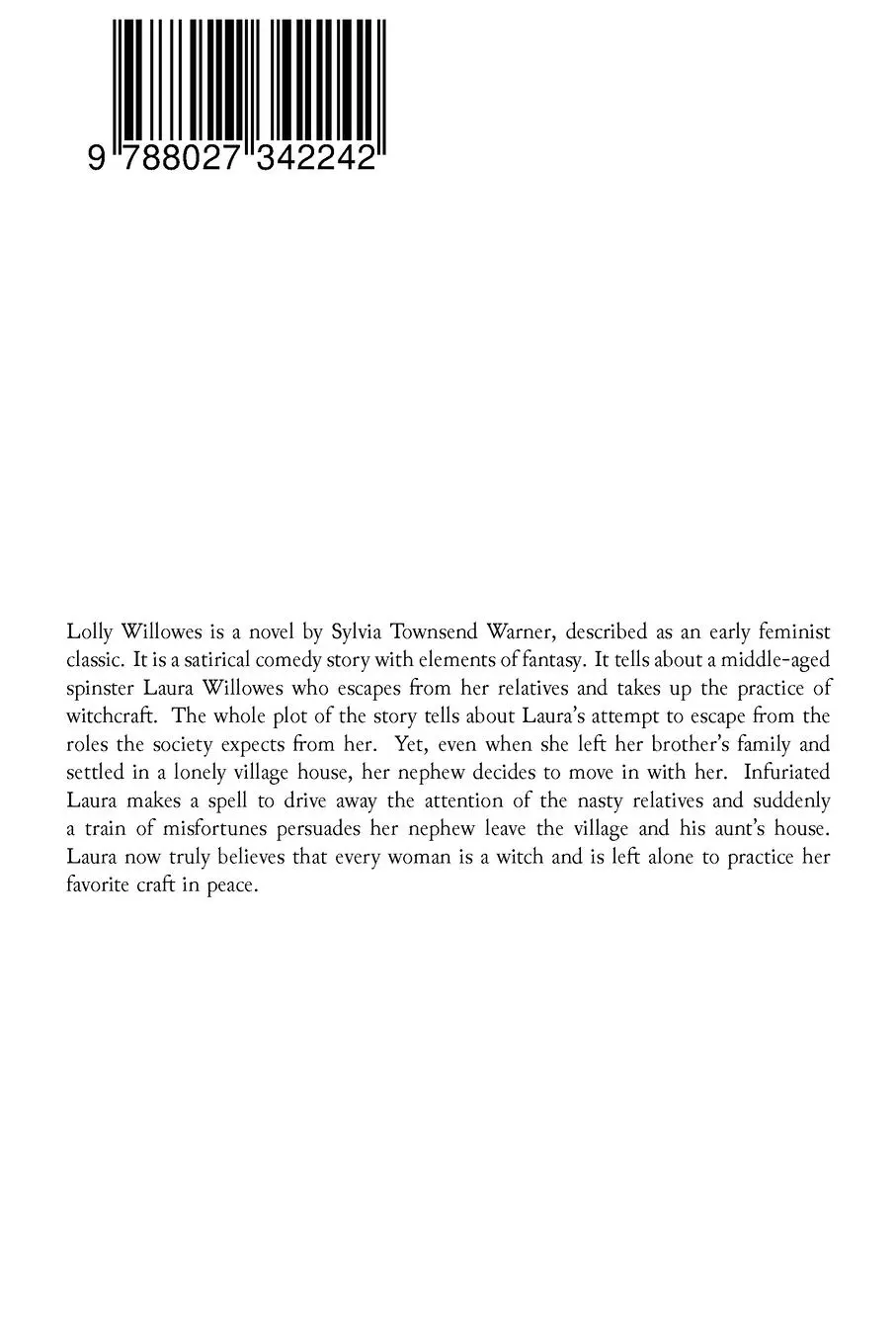 Rückseite: 9788027342242 | Lolly Willowes | Sylvia Townsend Warner | Taschenbuch | Englisch