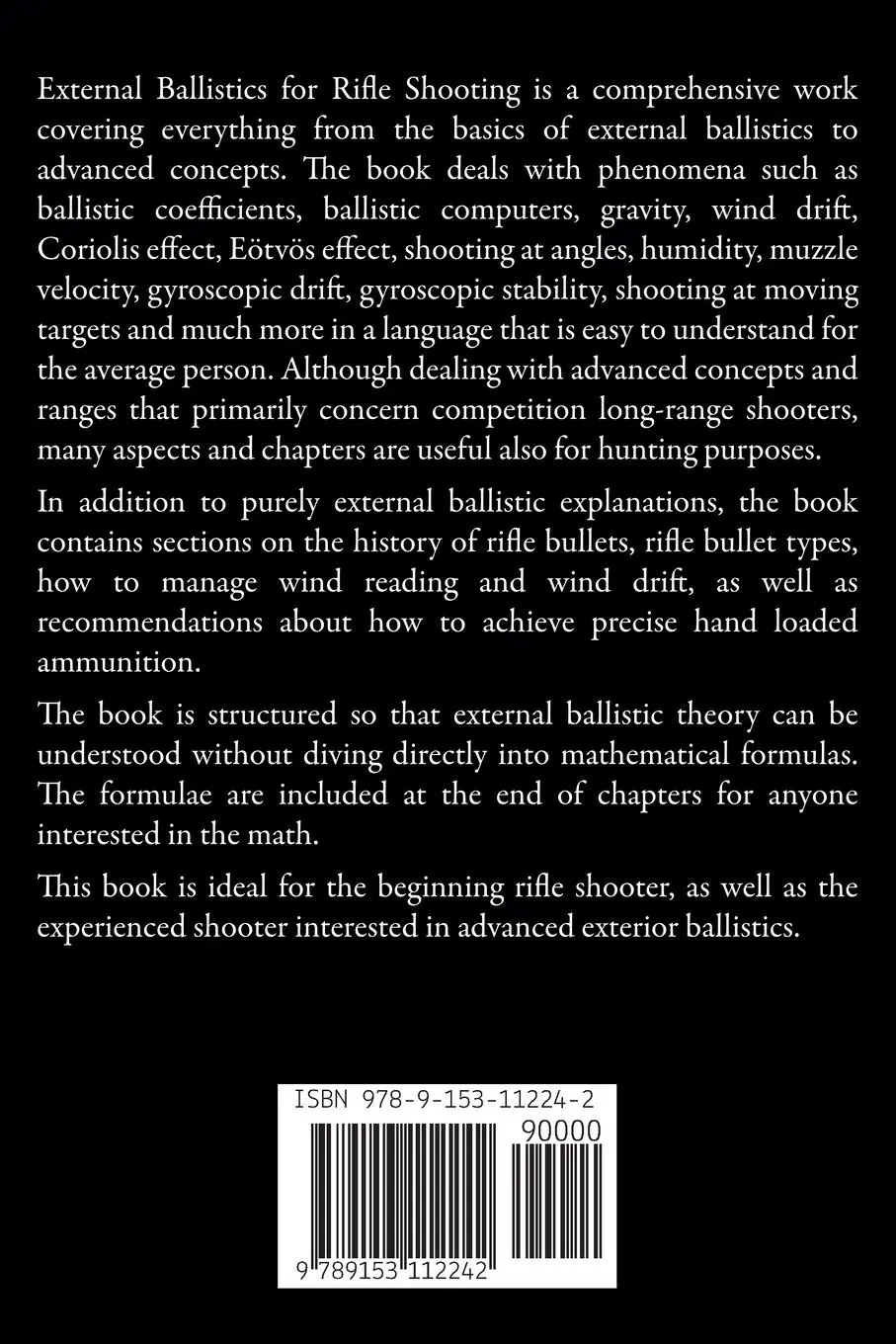 Rückseite: 9789153112242 | External Ballistics for Rifle Shooting | Jonatan Sjösteen | Buch