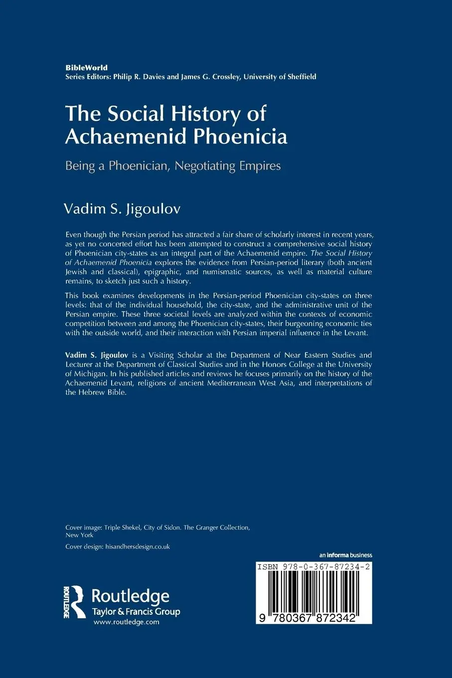 Rückseite: 9780367872342 | The Social History of Achaemenid Phoenicia | Vadim S. Jigoulov | Buch