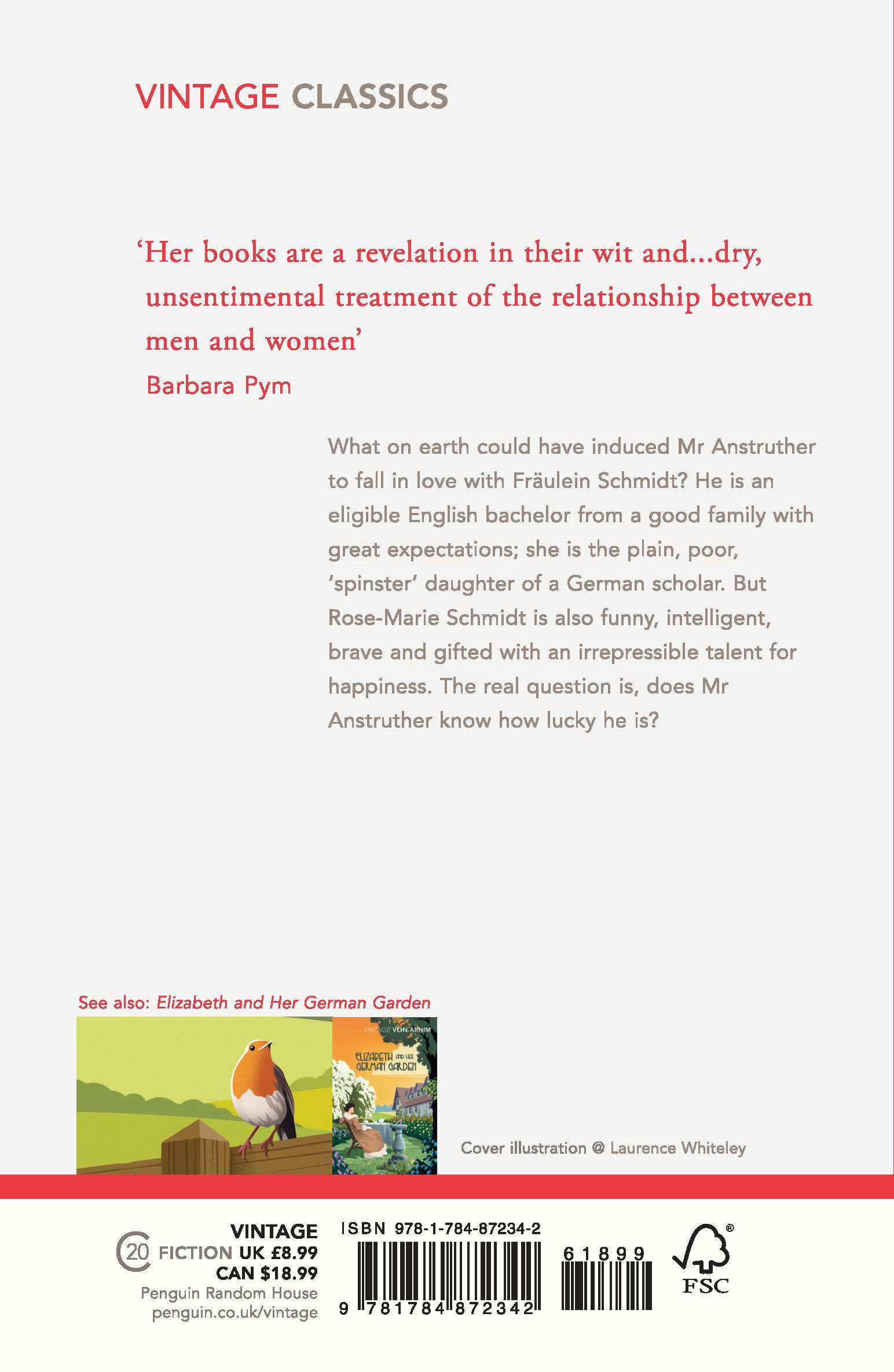 Rückseite: 9781784872342 | Fraulein Schmidt and MR Anstruther | Elizabeth von Arnim | Taschenbuch