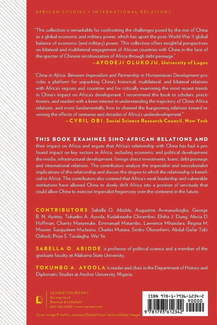 Rückseite: 9781793612342 | China in Africa | Sabella O. Abidde (u. a.) | Taschenbuch | Englisch