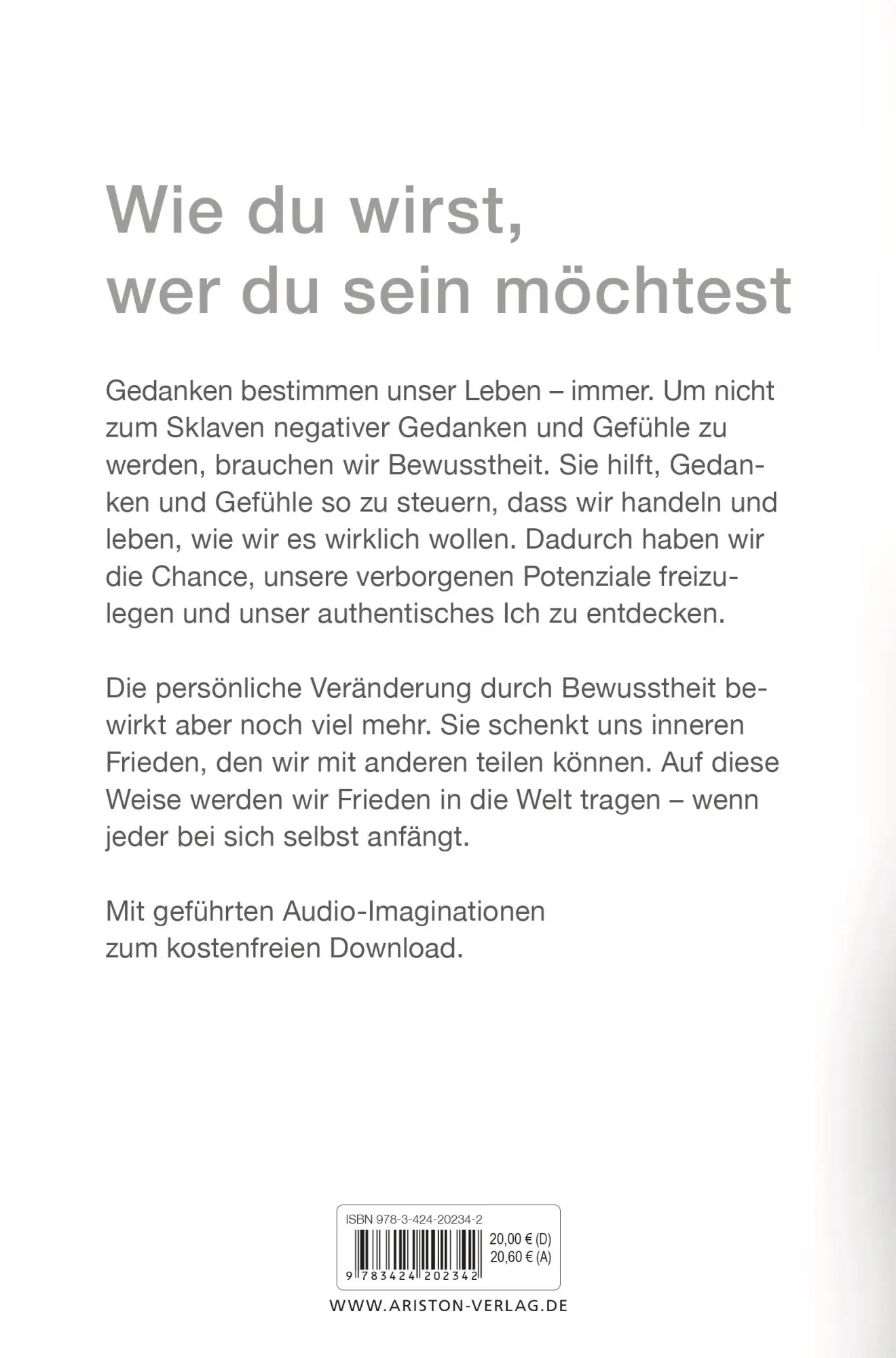 Bild: 9783424202342 | Bewusstheit | Wie Du wirst, wer Du sein willst | Christian Bischoff Bild: 9783424202342 | Bewusstheit | Wie Du wirst, wer Du sein willst | Christian Bischoff