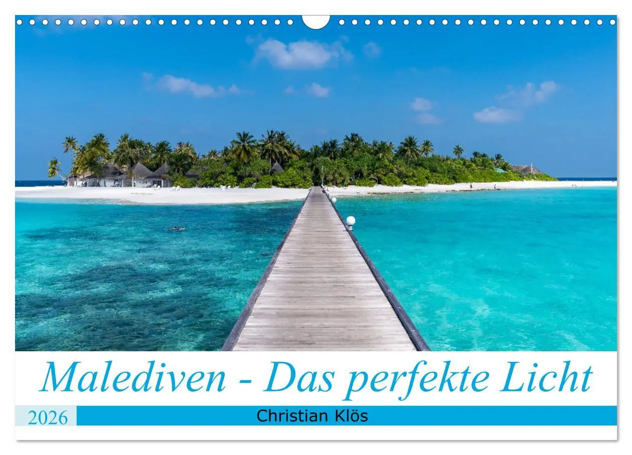 Cover: 9783457662342 | Malediven - Das perfekte Licht (Wandkalender 2026 DIN A3 quer),...